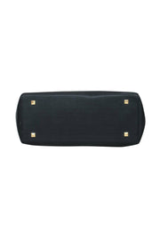 Current Boutique-Dagne Dover - Black Large Textured Leather Tote Bag