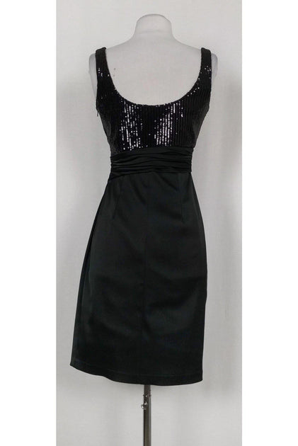 David meister black cocktail clearance dress