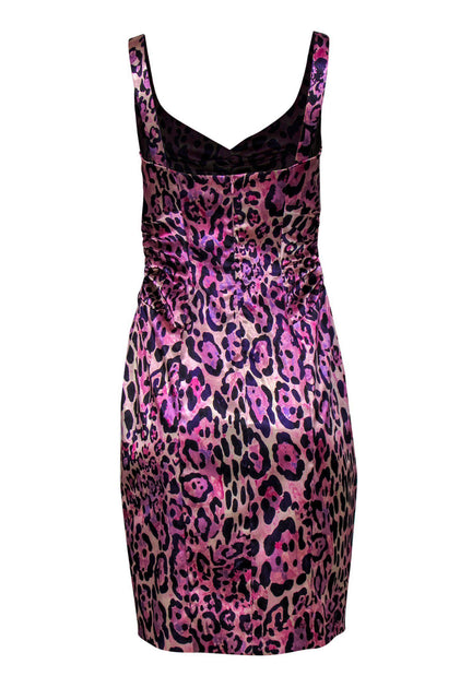 Dolce & Gabbana Girls Mini-Me Leopard Velvet Runway Dress