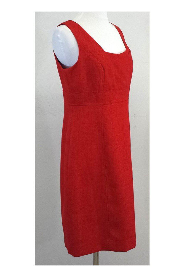 Current Boutique-David Meister - Red Structured Sleeveless Dress Sz 10
