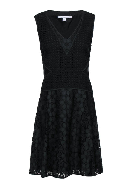 Diane Von Furstenberg Black Lace Dress