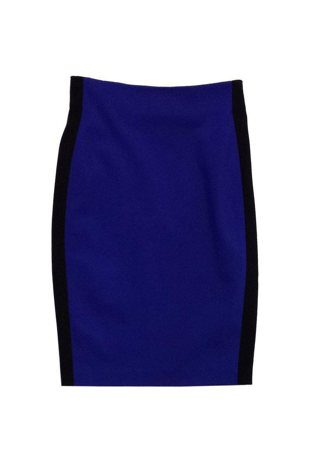 Current Boutique-Diane von Furstenberg - Blue & Black Bodycon Skirt Sz 0
