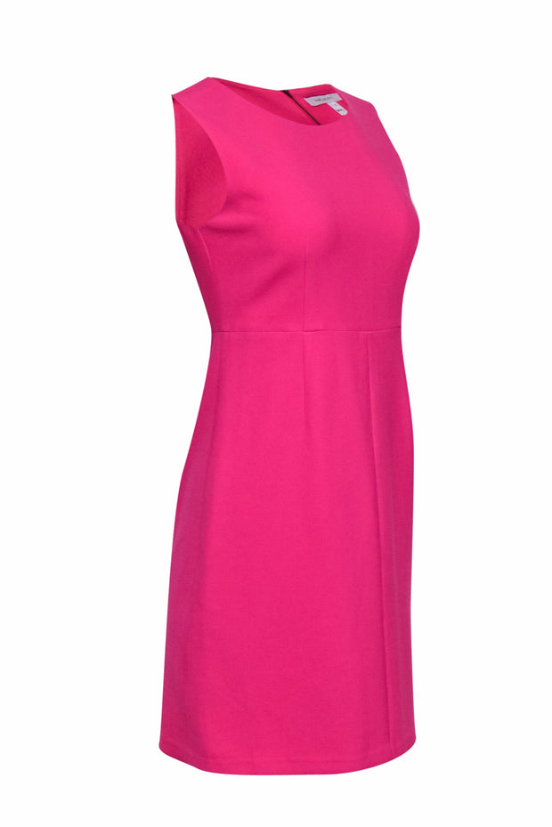 Current Boutique-Diane von Furstenberg - Hot Pink Sheath Midi Dress Sz 2