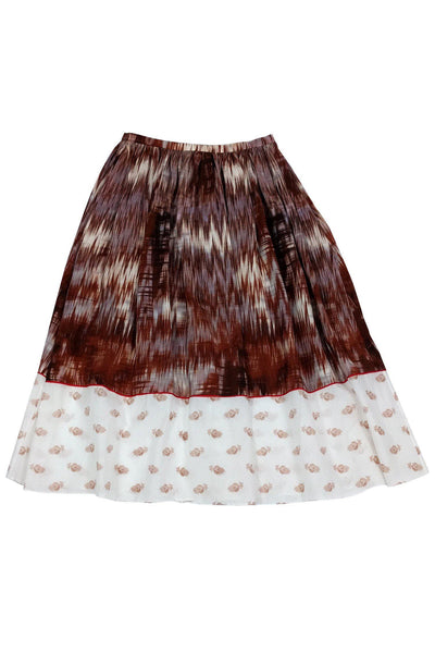 Current Boutique-Elizabeth & James - Brown Printed Grant Skirt Sz 2
