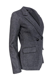 Current Boutique-Elizabeth & James - Grey Wool Blend Double Breasted Blazer Sz XS
