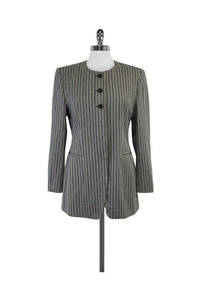 Current Boutique-Escada - Black & White Wool & Silk Jacket Sz 8