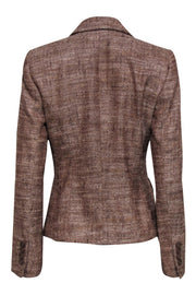 Current Boutique-Escada - Brown & Mauve Tweed Blazer Sz 6