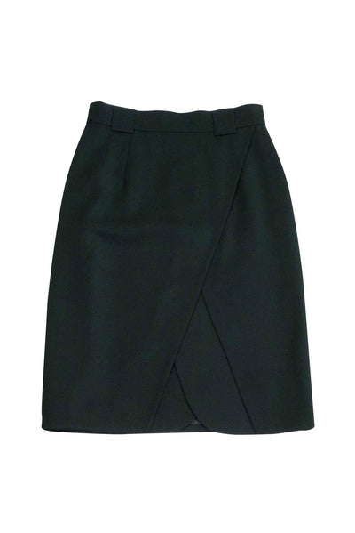 Current Boutique-Escada - Dark Green Pencil Skirt Sz 4