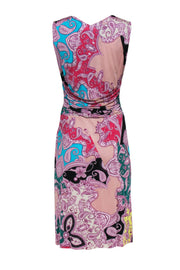 Current Boutique-Etro - Rainbow Paisley Printed Dress w/ Draped Waist Sz 8
