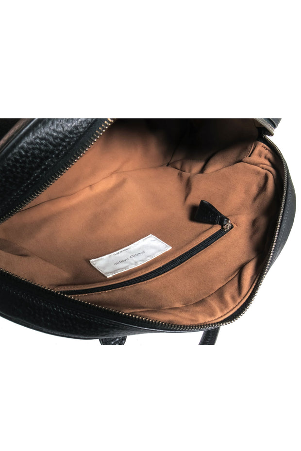 Current Boutique-Fausto Santini - Black Leather Bowler Handbag
