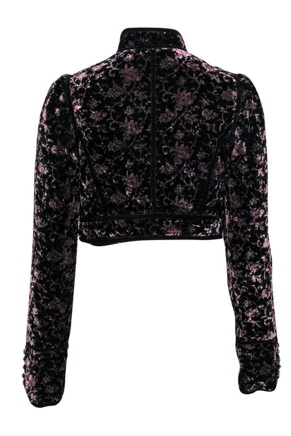 Free People Lace Velvet outlet Cropped Jacket