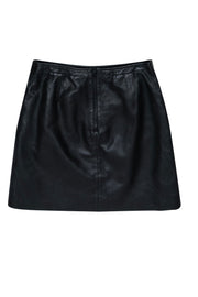 Current Boutique-French Connection - Black Leather Skirt w/ Pockets Sz 2