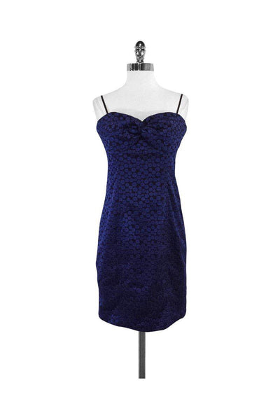 Current Boutique-Frock! By Tracy Reese - Blue & Black Bodycon Dress Sz 8
