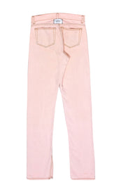 Current Boutique-Ganni - Light Pink Jeans w/ Slit at Bottom Sz 25