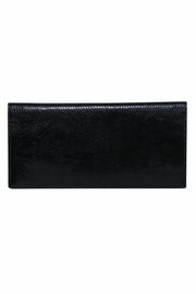 Current Boutique-Gucci - Black Leather Vintage Wallet w/ Sterling Silver Corners