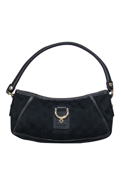 Gucci - Vintage Black Canvas Logo Embossed Mini Handbag – Current