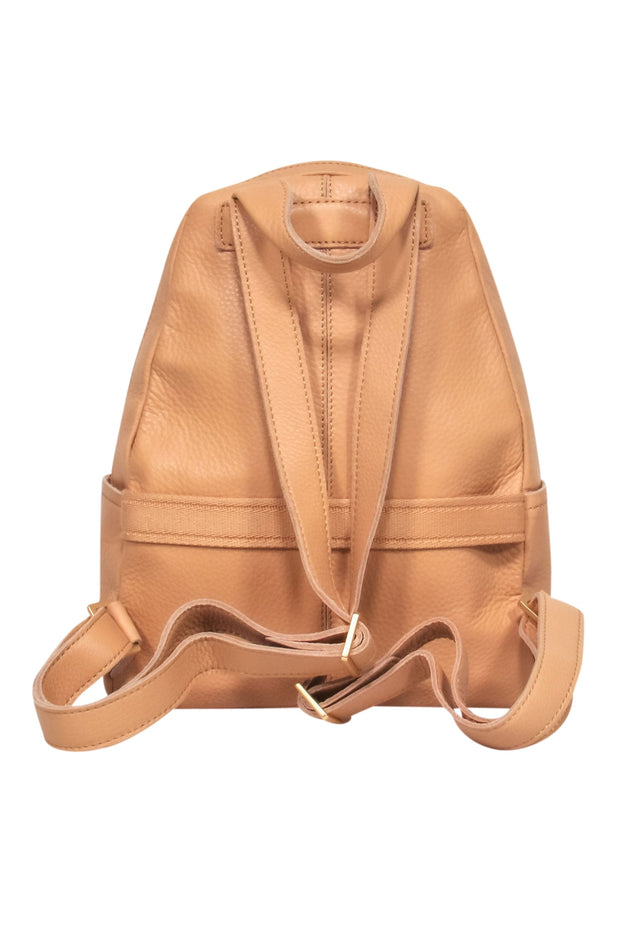 Current Boutique-Hammitt - Beige Leather Mini Backpack Purse w/ Gold Studs
