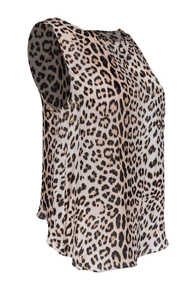 Current Boutique-Haute Hippie - Leopard Print Silk Tank Top Sz S