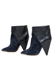 Current Boutique-IRO - Colorblocked Suede & Leather Booties Sz 8.5