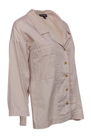Current Boutique-Ilana Kohn - Tan Button-Up Woven Shacket Sz S