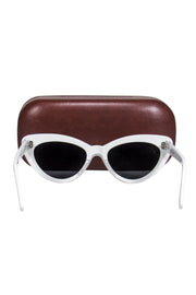 Current Boutique-Illesteva - White Cat Eye Sunglasses