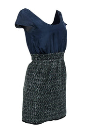 Current Boutique-J.Crew - Cap Sleeve Sheath Dress w/ Tweed Skirt Sz 0
