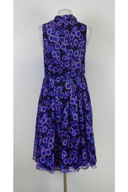 Current Boutique-Jason Wu - Purple Printed Sleeveless Dress Sz L