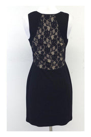 Current Boutique-Jay Godfrey - Black & Tan Lace Sleeveless Dress Sz 4