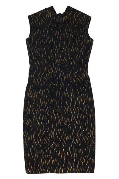 Current Boutique-Jean Paul Gaultier - Black & Gold Dress Sz 4