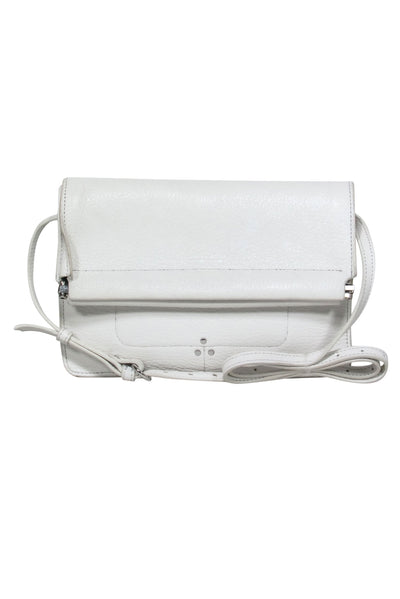 Current Boutique-Jerome Dreyfuss - Cream Pebbled Leather Frame-Style Crossbody