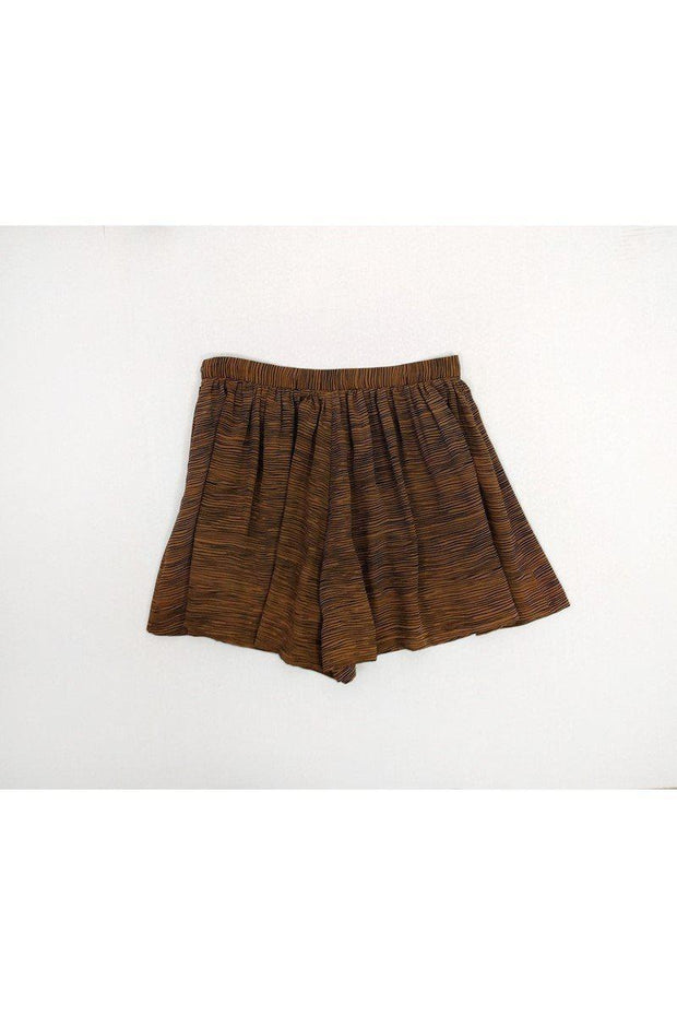 Current Boutique-Joie - Brown Striped Shorts Sz M