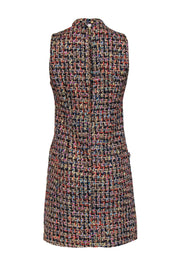 Current Boutique-Julie Brown - Multicolored Mock Neck "Annie" Metallic Tweed Dress Sz 6
