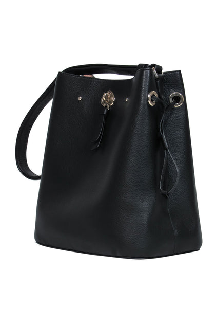 Bucket Backpack, Pebbled--black