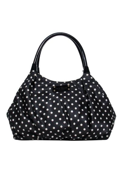 Current Boutique-Kate Spade - Black & White Polka dot Top Handle Shoulder Bag