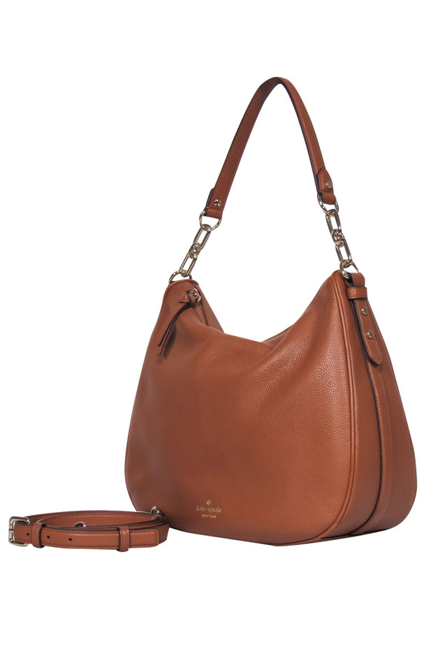 Current Boutique-Kate Spade - Light Brown Saddle Convertible Crossbody Bag