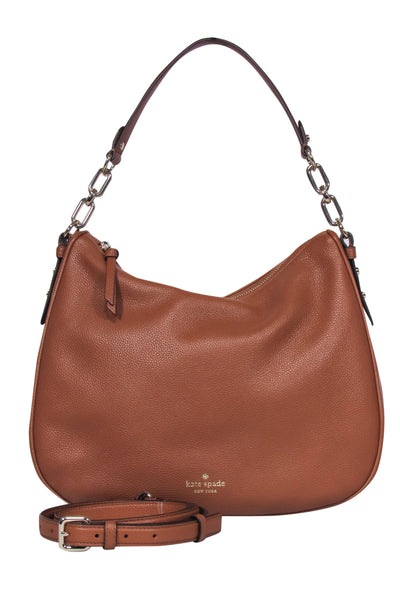 Current Boutique-Kate Spade - Light Brown Saddle Convertible Crossbody Bag