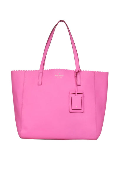 Current Boutique-Kate Spade - Pink Scallop Edge Tote Bag