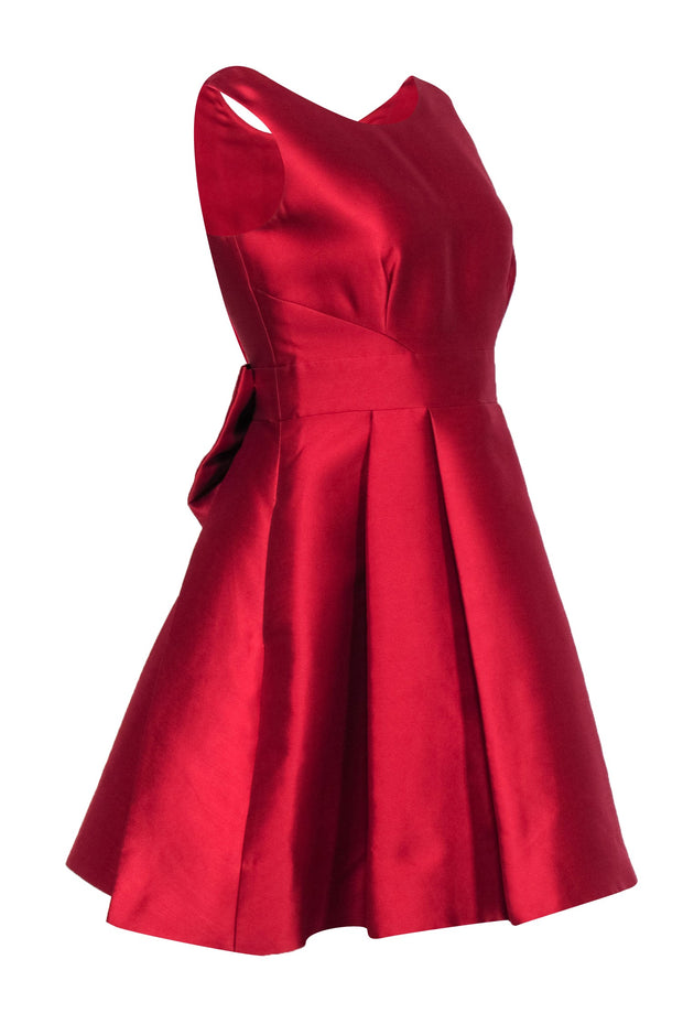 Current Boutique-Kate Spade - Red Sleevelss Open Bow Back Fit & Flare Dress Sz 8