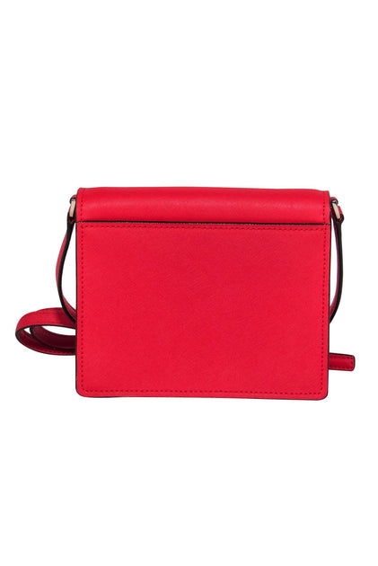 Michael Kors - Red Leather Crossbody Bag – Current Boutique