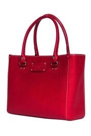 Current Boutique-Kate Spade - Red Textured Leather Tote