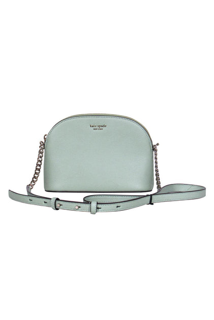 Buy the Kate Spade Leather Dome Crossbody Bag Seafoam Green