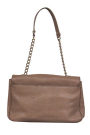 Current Boutique-Kate Spade - Taupe Reptile Textured Leather Shoulder Bag