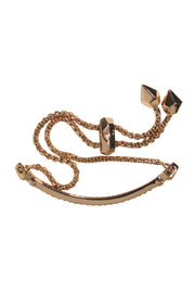 Current Boutique-Kendra Scott - Rose Gold Adjustable Jeweled Bar Bracelet