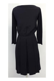 Current Boutique-Lacoste - Black Long Sleeve Button-Up Shirt Dress Sz 2