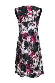 Current Boutique-Lafayette 148 - Abstract Floral Printed Cotton Dress Sz 8