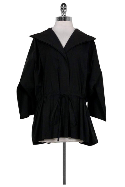 Current Boutique-Lafayette 148 - Black Batwing Zip Jacket Sz M