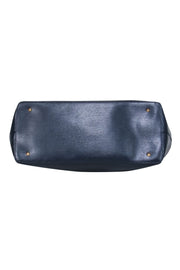 Current Boutique-Lauren Ralph Lauren - Leather Navy Double Handle Tote Bag