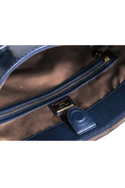 Current Boutique-Lauren Ralph Lauren - Leather Navy Double Handle Tote Bag
