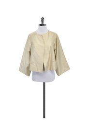 Current Boutique-Lorain Croft - Cream Silk Jacket Sz S