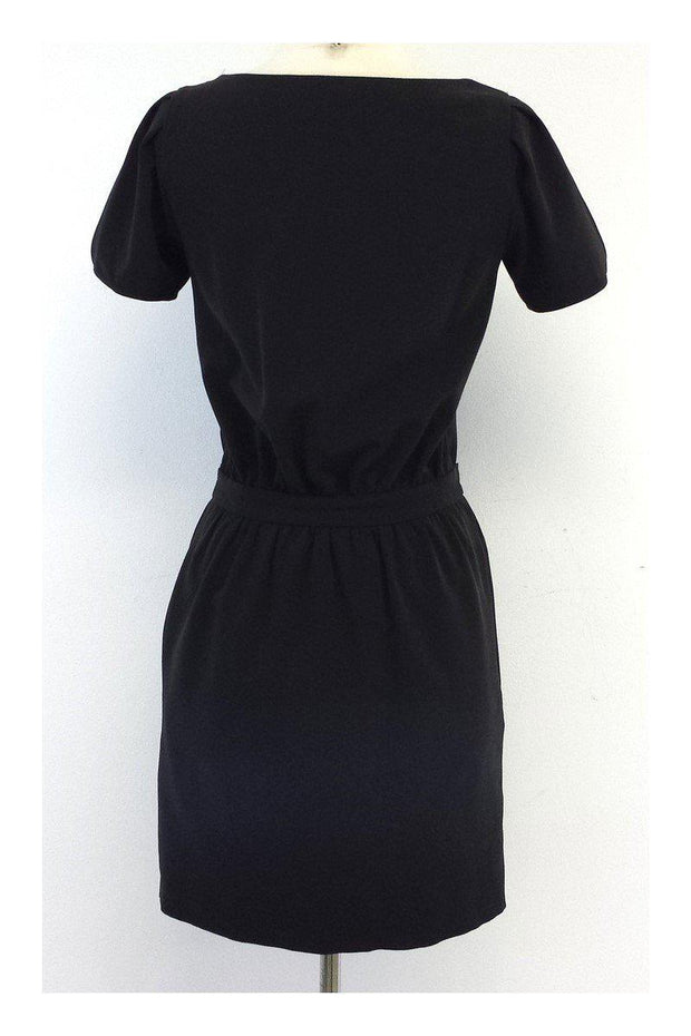 Current Boutique-Love Moschino - Black Short Sleeves Shift Dress Sz 2